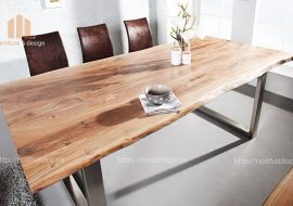bộ bàn ghế gỗ nguyên tấm hà nội