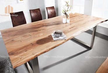 bộ bàn ghế gỗ nguyên tấm hà nội