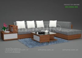 Bàn ghế sofa gỗ sồi sang trọng – SFG00523