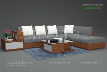 Bàn ghế sofa gỗ sồi sang trọng – SFG00523
