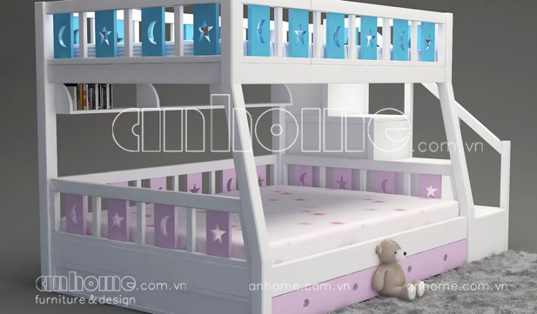 Giường 2 tầng cho bé – GT00532