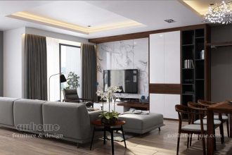 Thiết kế căn hộ chung cư 110m2 3 phòng ngủ