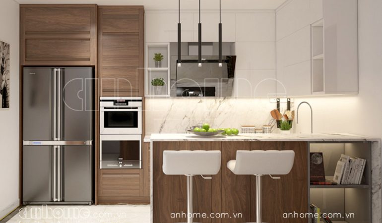 Thiết kế tủ bếp cho căn hộ chung cư